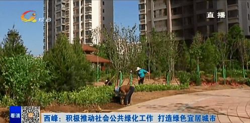 西峰區 積極推動社會公共綠化工作，全力打造綠色宜居城市